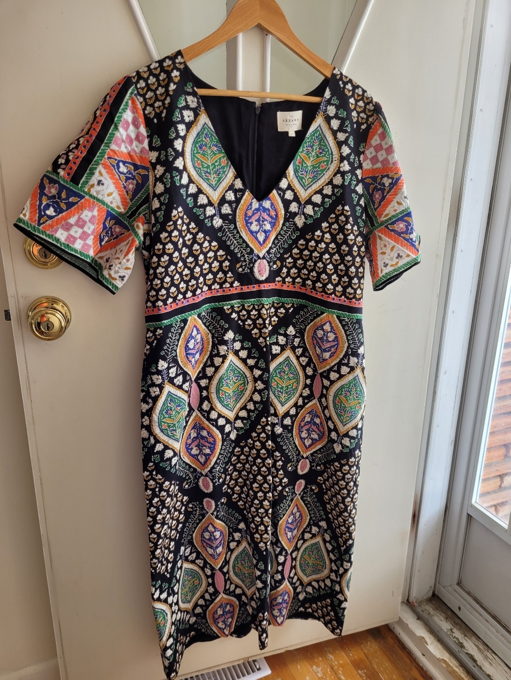 Sezane Multicolor Printed Midi Skirt - Picture 4 of 14